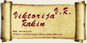Viktorija Rakin vizit kartica
